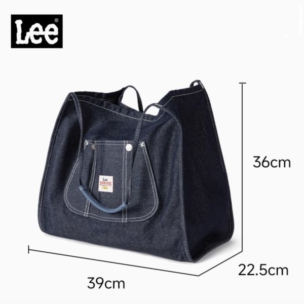 Lee 慵懶風休閒大容量牛仔托特包 