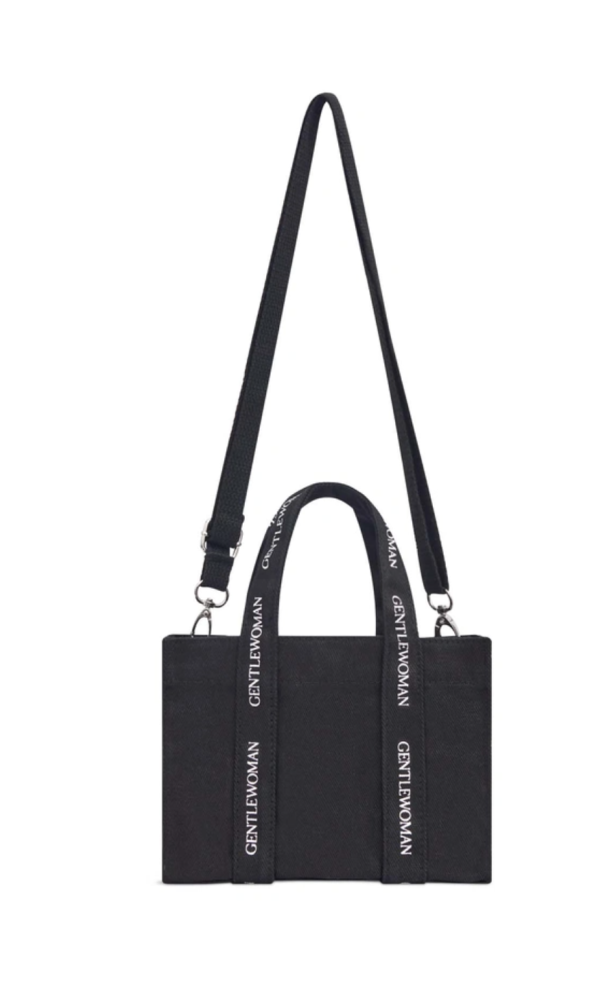 GW 帆布兩用托特包 ( 白色／黑色） 