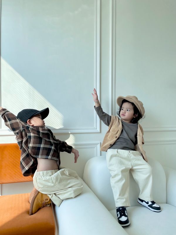 粗條復古燈芯絨背心