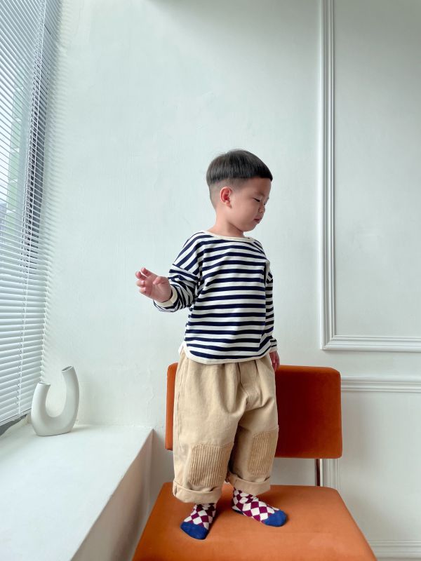 雪花絨梭織直筒褲