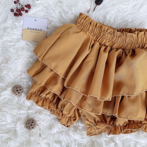 雪紡蛋糕褲裙套裝