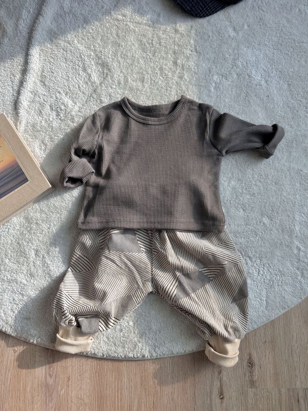 幾何縮口哈倫褲 