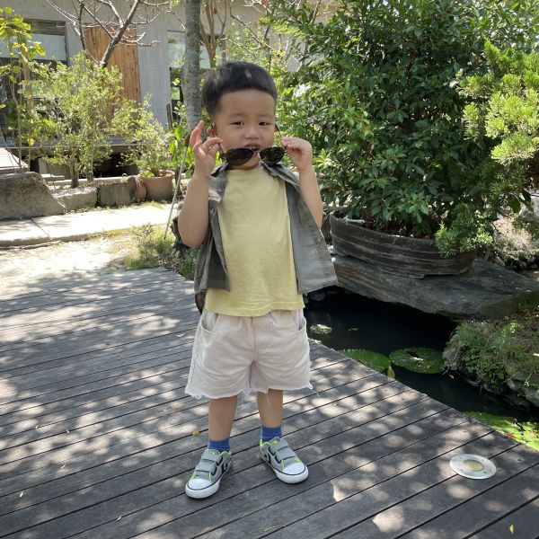 個性牛仔五分褲 兒童牛仔短褲