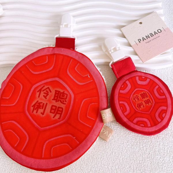PANBAO手作-紅龜粿手帕巾 