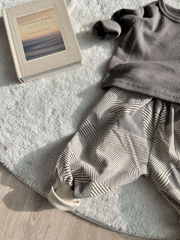 幾何縮口哈倫褲 