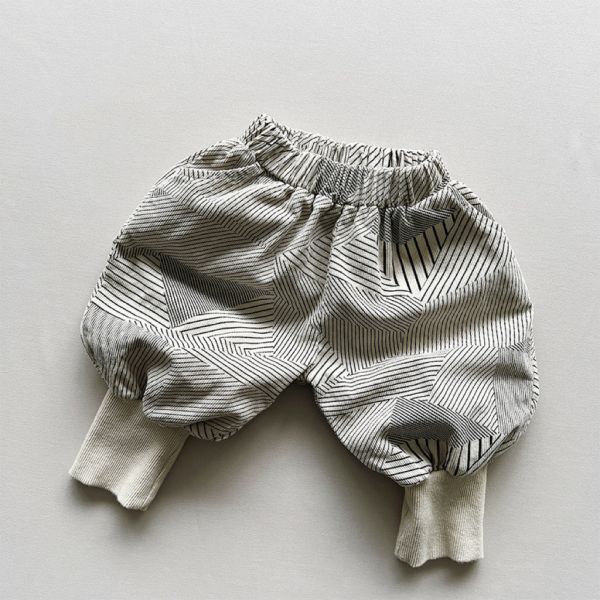 幾何縮口哈倫褲 