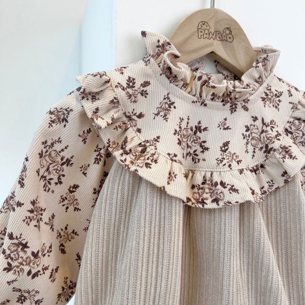 女寶寶燈芯絨包屁衣 