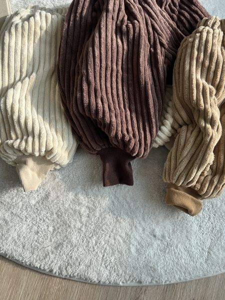 燈心絨復古內刷毛套裝