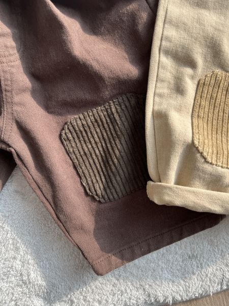 雪花絨梭織直筒褲