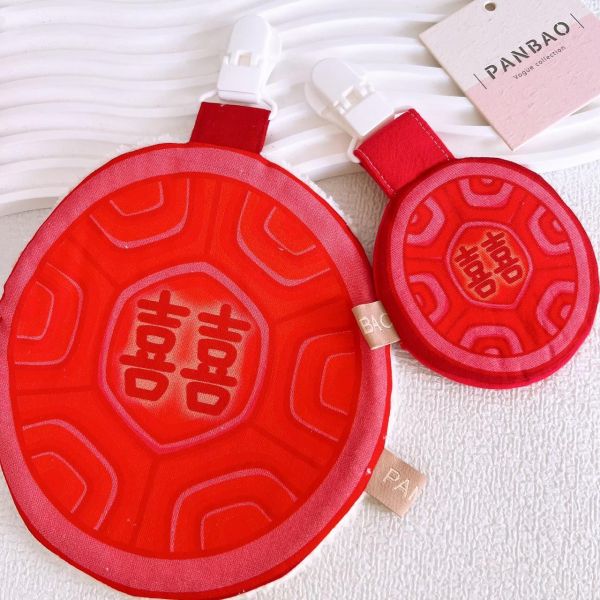 PANBAO手作-紅龜粿手帕巾 