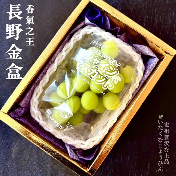 日本長野-麝香葡萄｜黃金盒 日本長野-麝香葡萄｜黃金盒