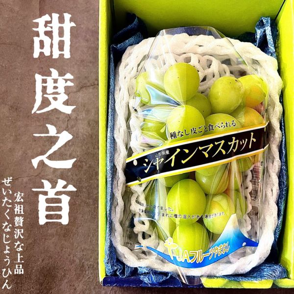 日本-山梨麝香葡萄 日本甜度之首｜山梨麝香