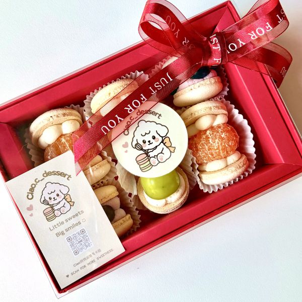 聯名禮盒|義式水果馬卡龍|悄悄減糖 #ciao悄悄馬卡龍 #手作馬卡龍 #悄悄馬卡龍 #客製化 #中秋禮盒預購中 #中秋馬卡龍禮盒 #宏祖水果 #hongzu #macaronlover 義式馬卡龍