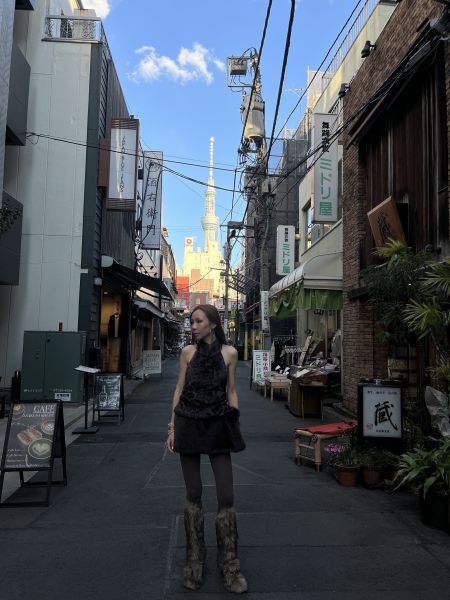 訂做款 時髦毛毛金屬跟靴 