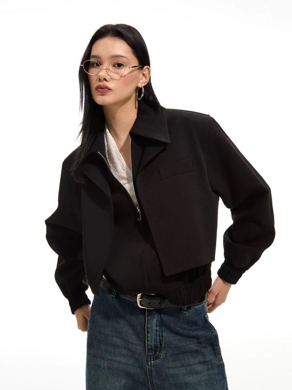 厚版硬挺質感風夾克 