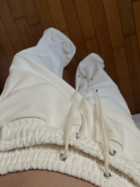 BOY 奶杏色雙抽繩休閒褲