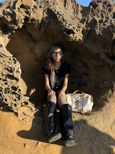 方頭平底堆堆靴（偏大一碼） 