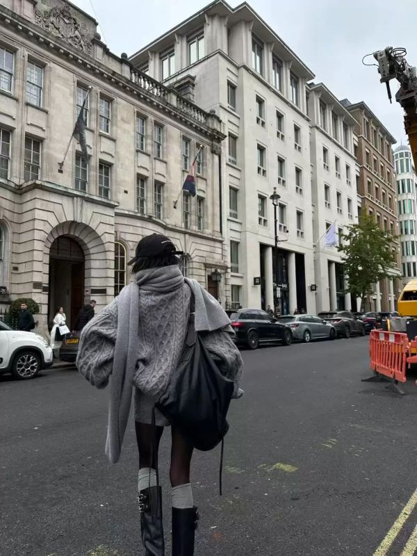 韓國針織寬鬆三件套裝 