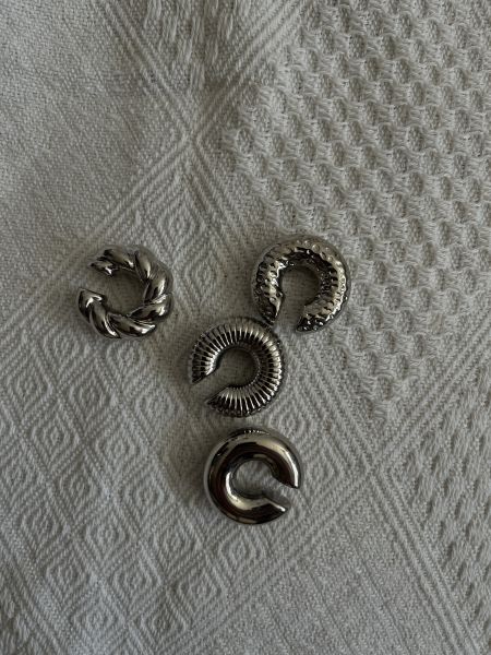 胖胖造型耳扣（四組裝） 