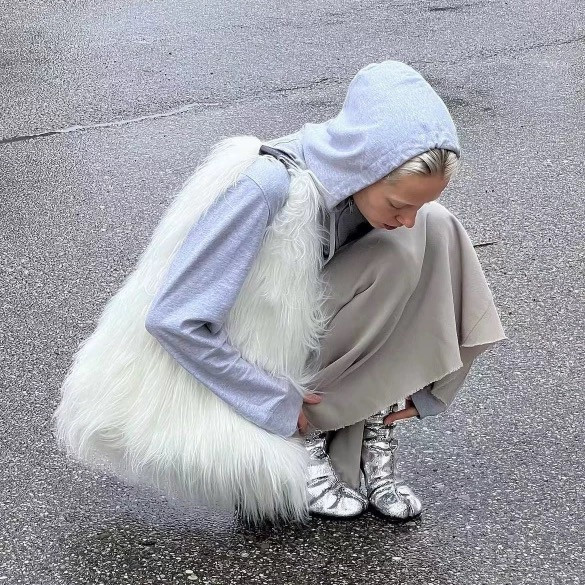 my mom says im special 韓國毛毛肩背包