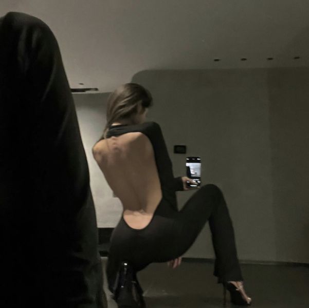 Black Backless Jumpsuit 