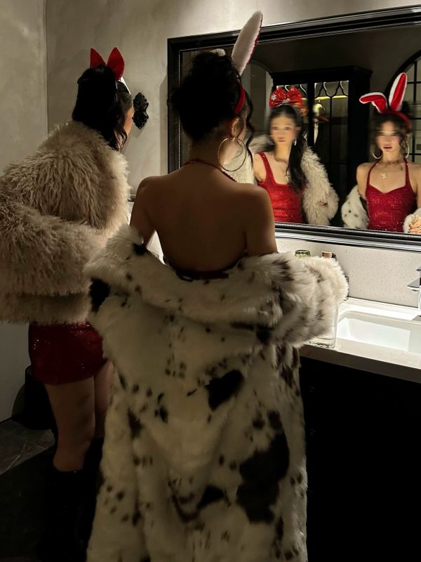 cow哞～牛奶紋大衣 