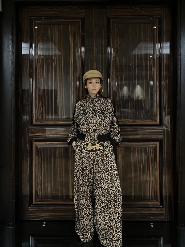 BADblood美式豹紋尼龍防風套裝 