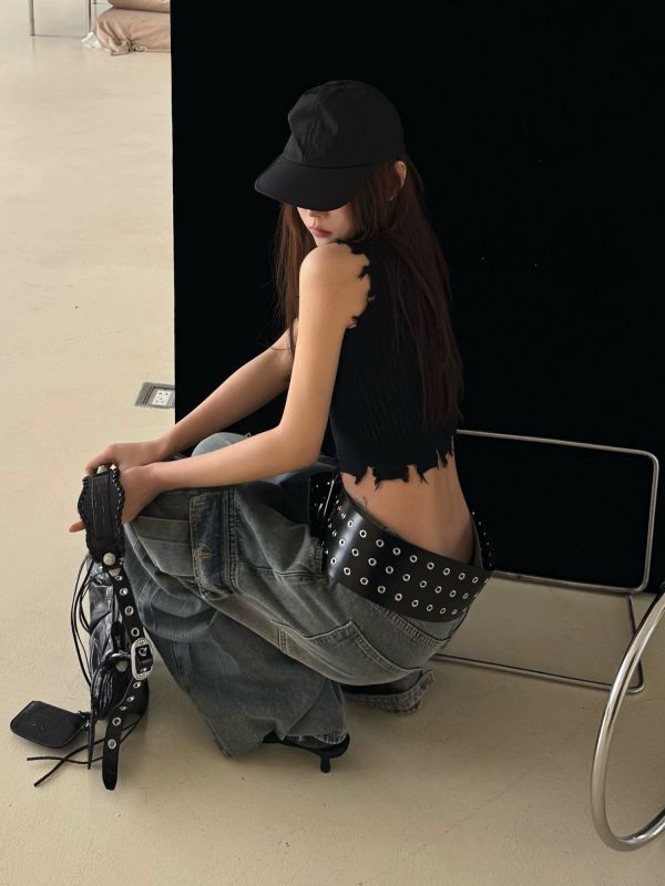寬版設計獨家定制皮帶 