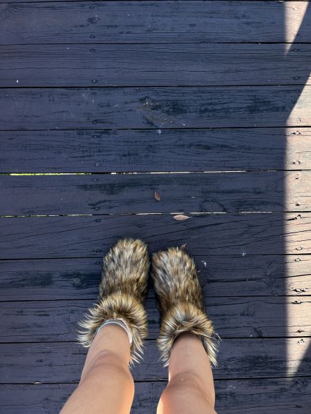 I wanna be your little teddybear 毛毛雪靴