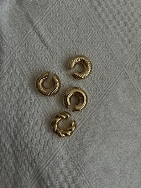 胖胖造型耳扣（四組裝） 