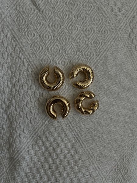 胖胖造型耳扣（四組裝） 