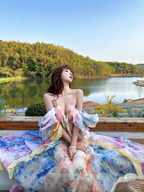 遺落人間的仙女 海島度假生日仙女洋裝