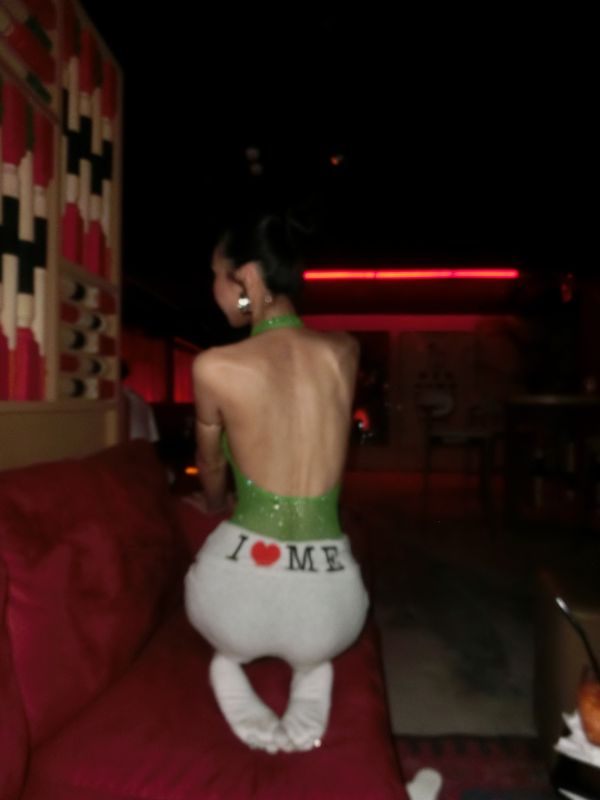 i LOVE me 嫩粉高領毛衣