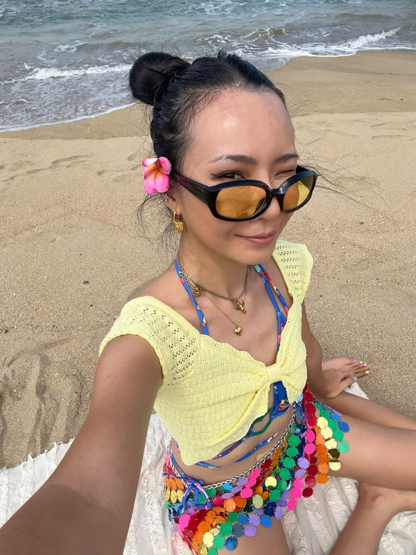 ✧☆sweetie✧☆ 鵝黃甜美針織短版上衣