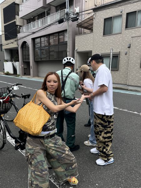 playboi 迷彩七分 pants 男女同款 