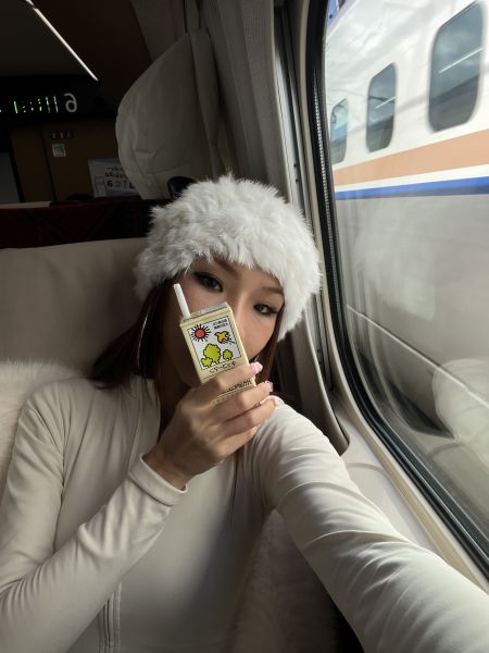 兔毛毛頭套（可當圍脖） 