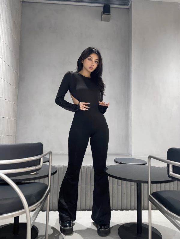 Black Backless Jumpsuit 