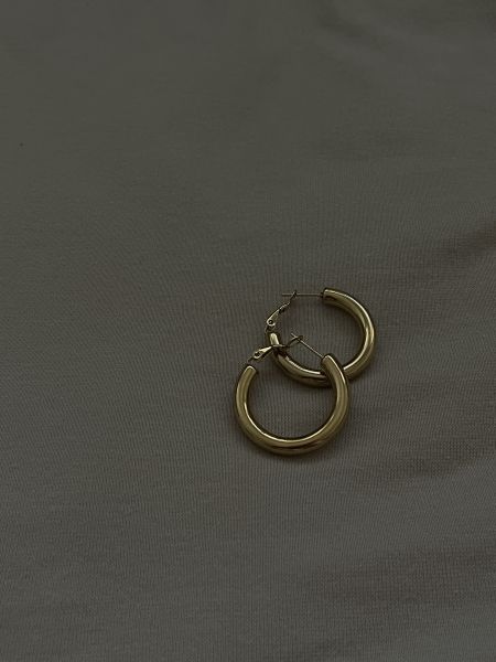 TAjA 18K gold plated earrings 不褪色鈦鋼簡約耳環