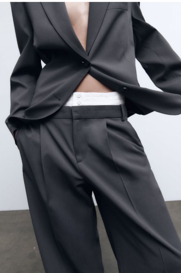 Ina false two-piece pants 內褲感假兩件長褲