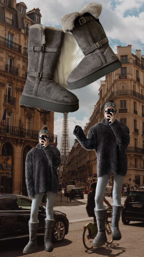 瞬間長腿氣質雪靴 