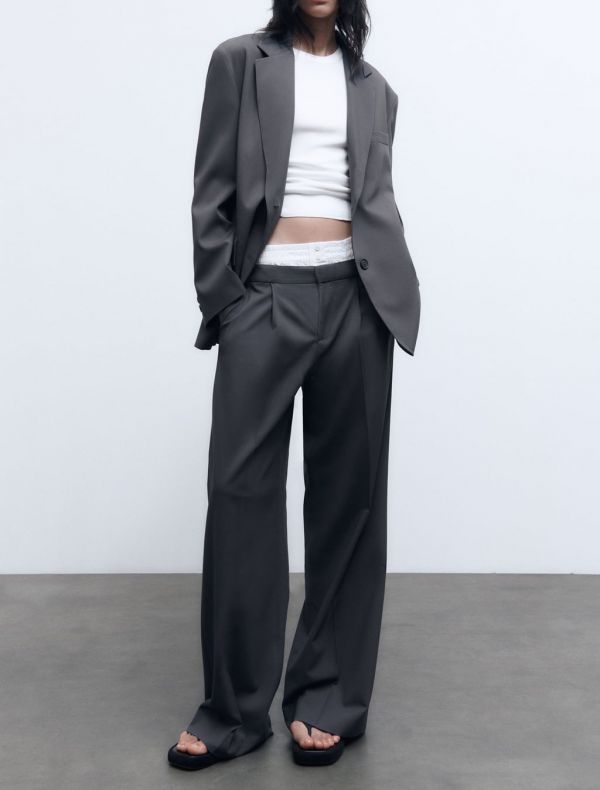 Ina false two-piece pants 內褲感假兩件長褲