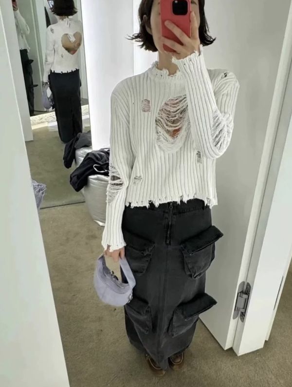 愛心雙面穿毛衣（三色） 