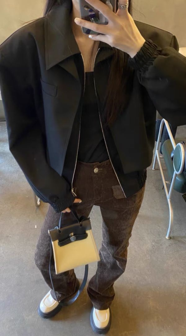 厚版硬挺質感風夾克 