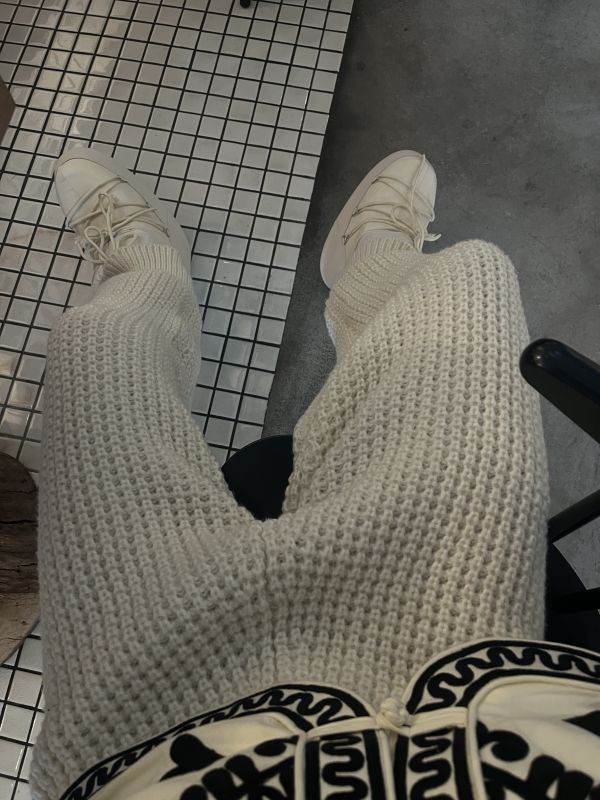 粗毛線北歐褲 