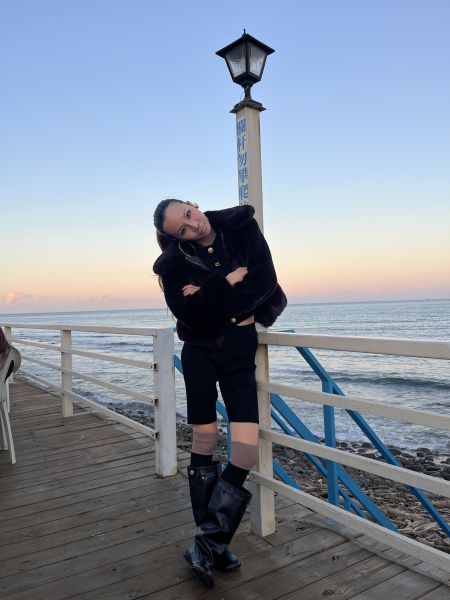 方頭平底堆堆靴（偏大一碼） 