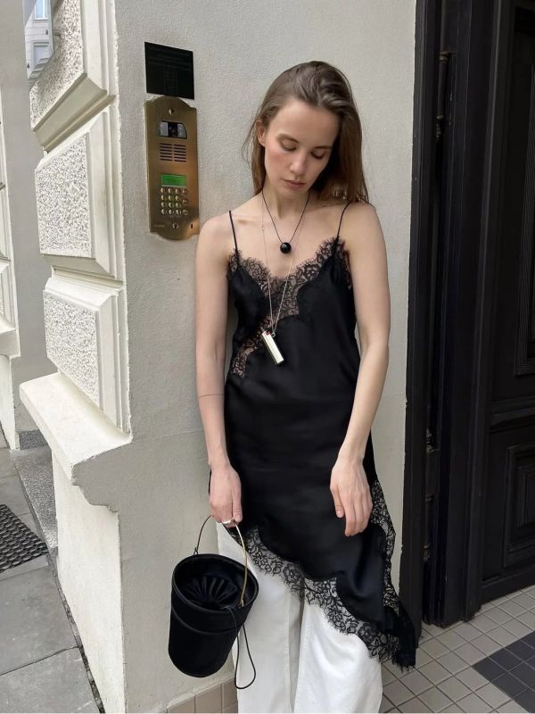 絲質洋裝上衣內搭三穿(五色) 