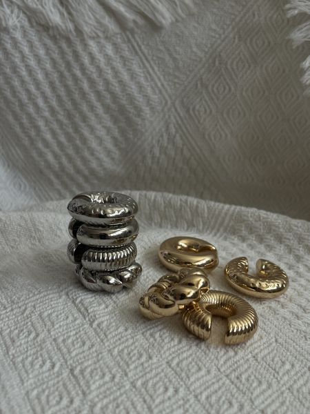 胖胖造型耳扣（四組裝） 