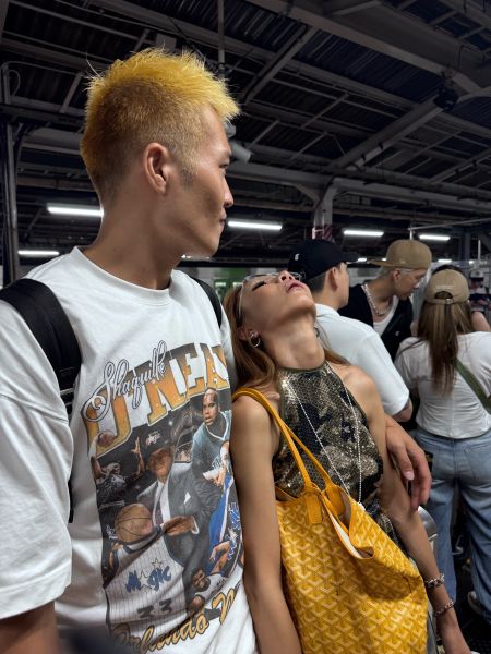 美式迷彩亮片上衣 亞麻背心短褲套裝