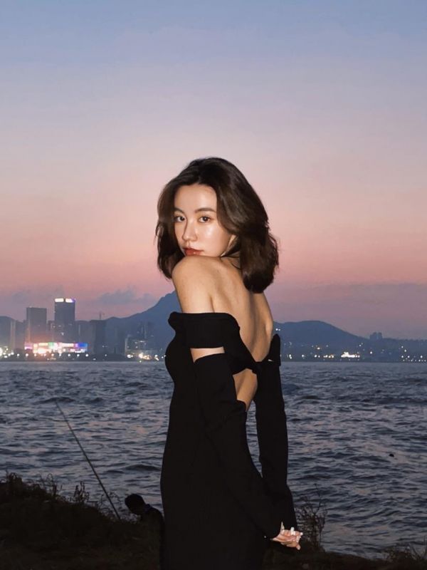 中島美嘉手套洋裝 中島美嘉日式開衩洋裝