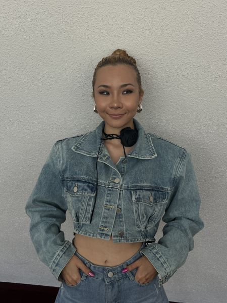 oversized jean jacket 超挺墊肩牛仔外套
